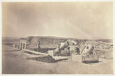 Mortar Batteries in front of Picquet House, Light Division by Roger Fenton