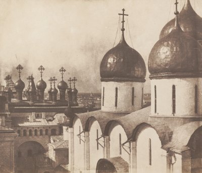 Moscow, Domes of Churches in the Kremlin, 1852 by Roger Fenton