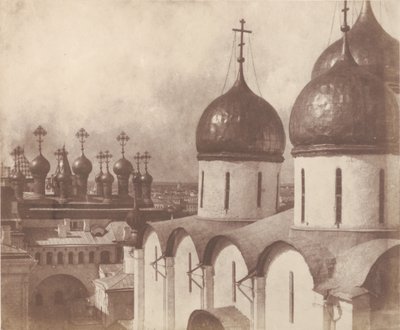 Moscow, Domes of Churches in the Kremlin, 1852 by Roger Fenton