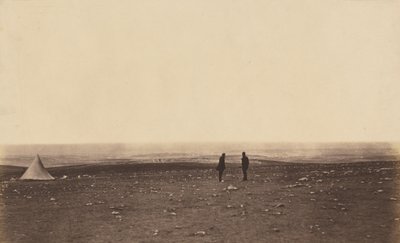 Officers in the Look Out at Cathcarts Hill by Roger Fenton