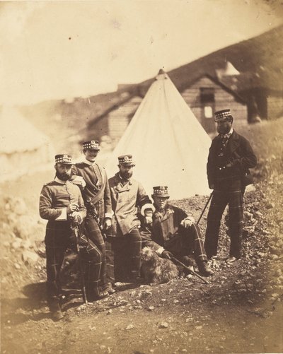 Officers of the 71st Highlanders by Roger Fenton