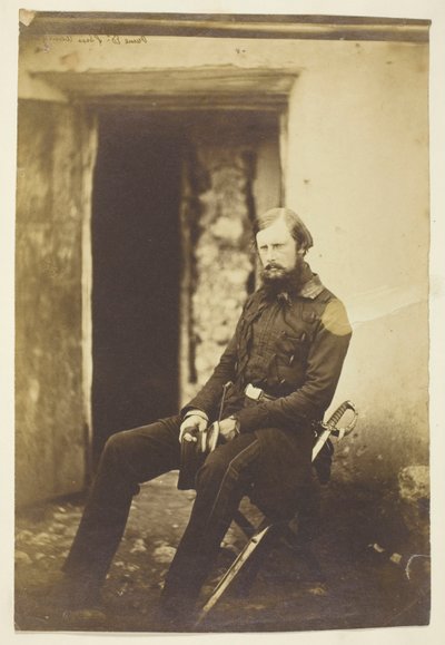 Prince Edward of Saxe Weimar, Taken on the Field, Crimea by Roger Fenton