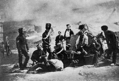 The Cook House of the 8th Hussars, Crimean War, 1855 by Roger Fenton