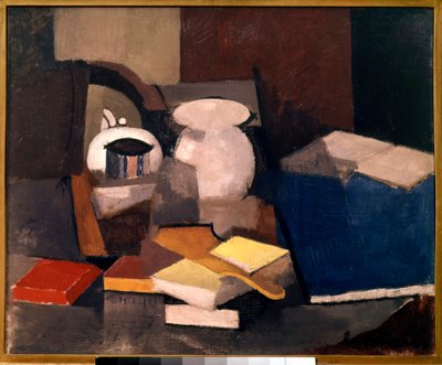 Still Life with Books and Cards by Roger de La Fresnaye