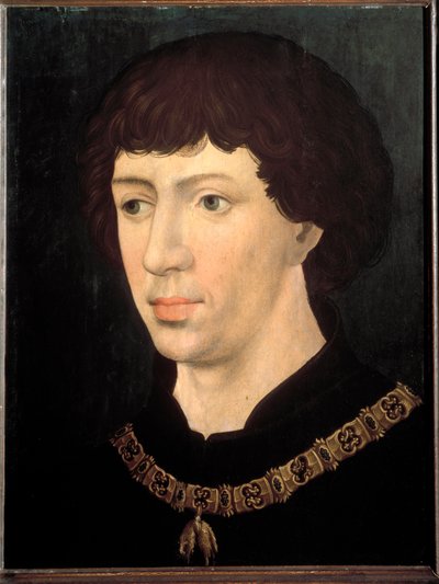 Portrait of Charles the Temerary by Rogier van der (follower of) Weyden