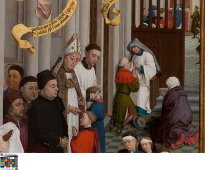 Triptych of the Seven Sacraments (detail) by Rogier van der Weyden