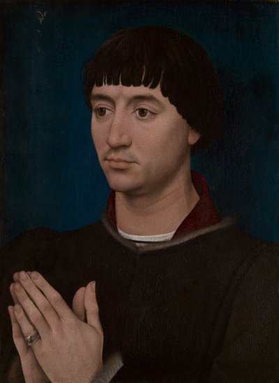 Portrait of Jean Gros; Coat of Arms of Jean Gros by Rogier van der Weyden