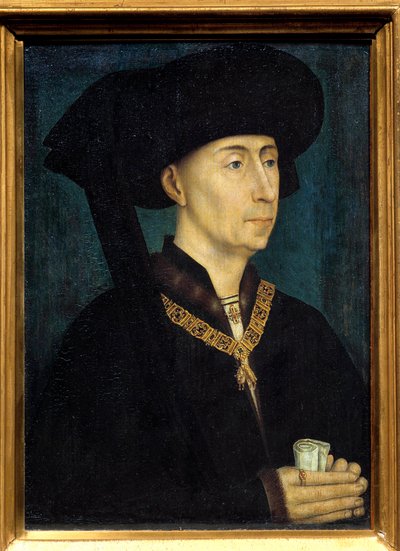 Portrait of Philip III of Burgundy called Philip the Good by Rogier van der Weyden