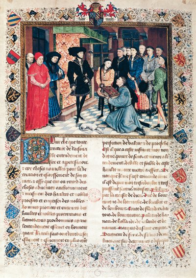 Presentation of the Chronicles of Hainaut to the Duke of Burgundy Philippe the Good by Rogier van der Weyden