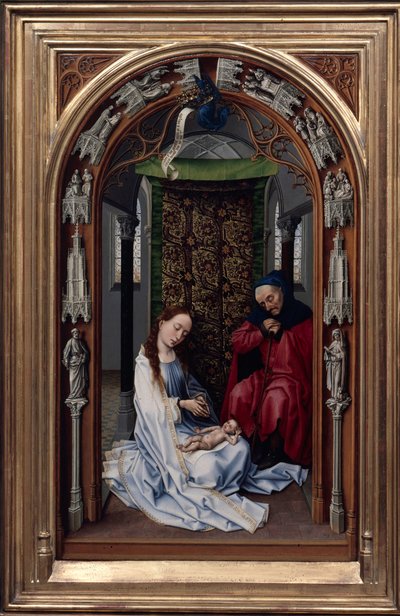 The Altar of Our Lady Miraflores Altar, left panel by Rogier van der Weyden
