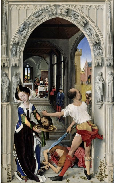 The Beheading of Saint John the Baptist The Altar of St. John, Right Panel, ca 1455 by Rogier van der Weyden