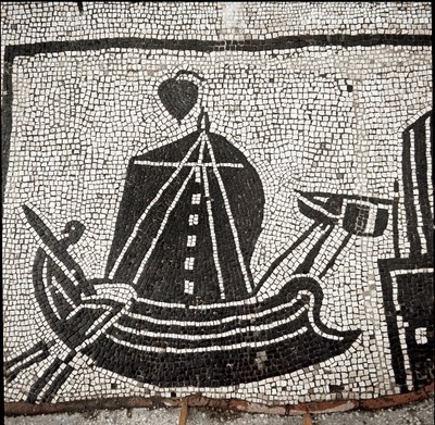 A Ship in the Port of Ostia by Roman