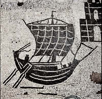 A Ship in the Port of Ostia by Roman
