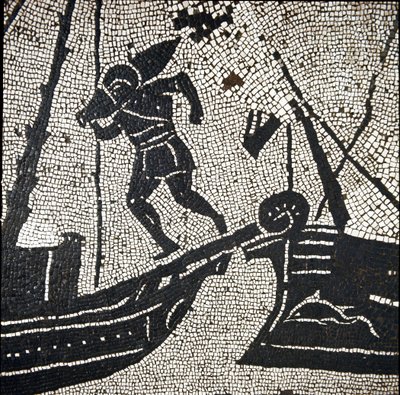 A Ship of Cagliari Returning to the Port of Ostia by Roman
