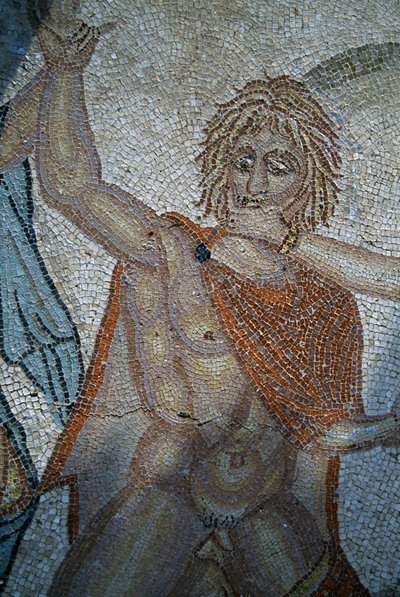 Abduction of Hylas by Nymphs, Mosaic in House of Venus in Roman City of Volubilis by Roman