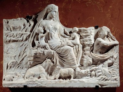 Allegoric Relief Personification of Mother Earth. Sculpture found in Carthage, beginning of the 2nd century. Paris, Musee du Louvre by Roman