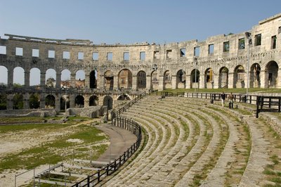 Amphitheatre of Pula, Croatia by Roman