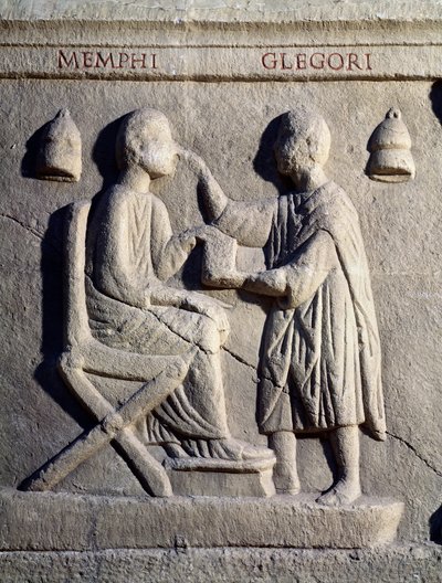 An Ophthalmologist Examines the Eyes of His Patient by Roman