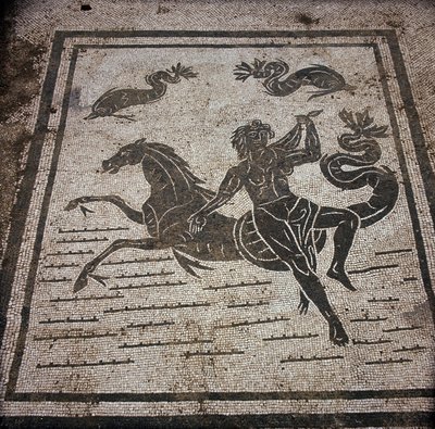 Ancient Ostia: Mosaic of the Sabratha Seafarers Corporation by Roman