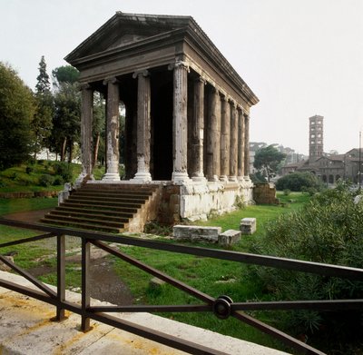 Ancient Rome: View of the Tempio di Portuno by Roman