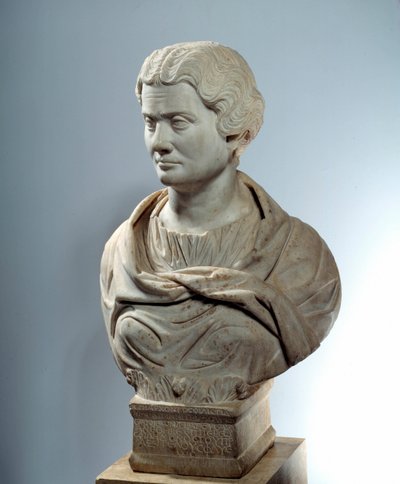 Bust of Melitine, priestess of the mother of the gods to the Piraeus. Sculpture around 162. Paris, Musee Du Louvre by Roman