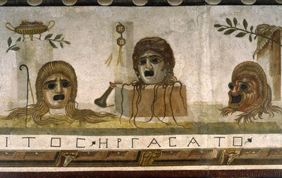 Asarotos (Floor Unswept) Fragments of Mosaic signed by Harakliton from Rome, 2nd century AD by Roman