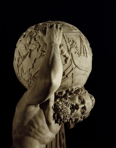 Atlas, copy of a Greek Hellenistic original (detail) by Roman