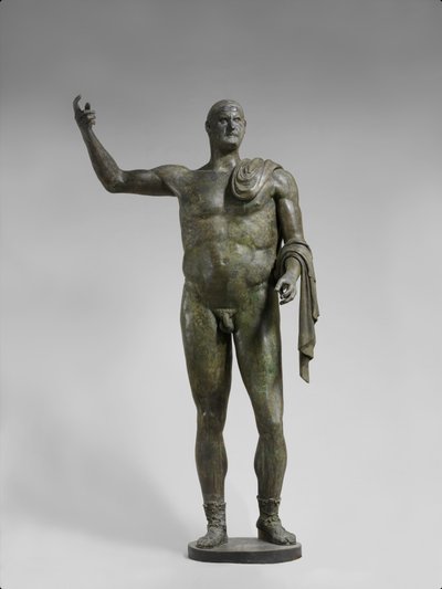 Bronze statue of the emperor Trebonianus Gallus, 251-253 AD by Roman