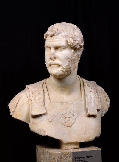 Bust of Emperor Hadrian found in Crete by Roman