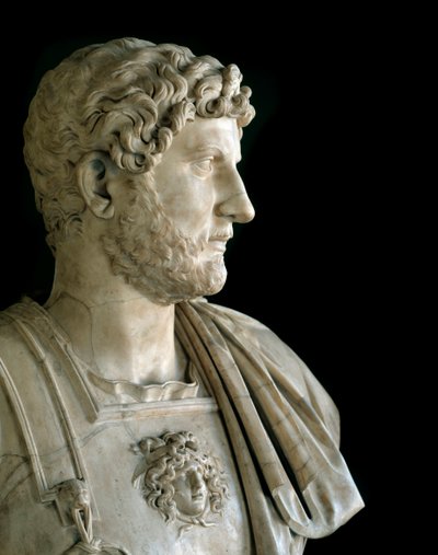 Bust of the Emperor Hadrian by Roman