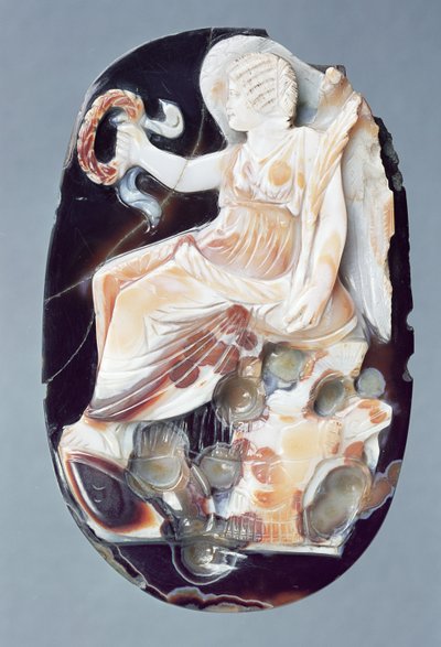 Cameo Depicting Julia Domna as Victory, c.200 AD by Roman