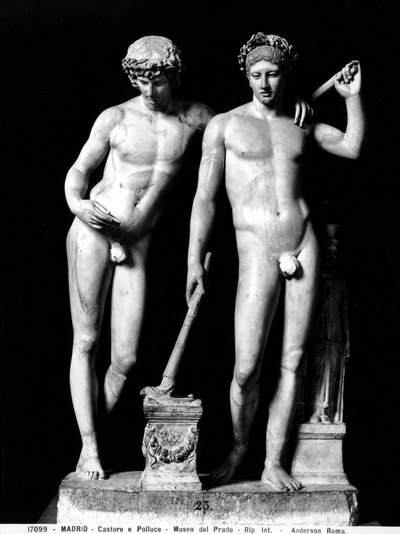 Castor and Pollux or Orestes and Pylades, group from San Ildefonso by Roman