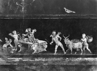 Cherubs Selling Flowers, Frieze from the Oecus of the Casa dei Vettii (House of the Vettii) c.50-79 AD by Roman
