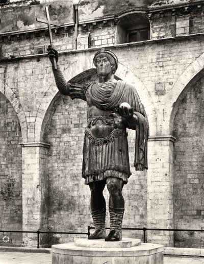 Colossal statue possibly of Emperor Valentinian I (321-375) called 