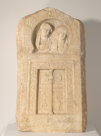 Funerary Stela of the Priest Dionysios and His Wife, Tertia by Roman