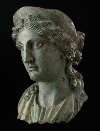 Head of a Woman in the Guise of a Goddess by Roman