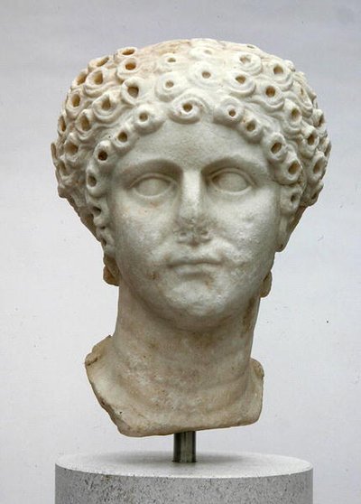 Head of a Woman, Possibly Agrippina Minor, c.50 AD by Roman