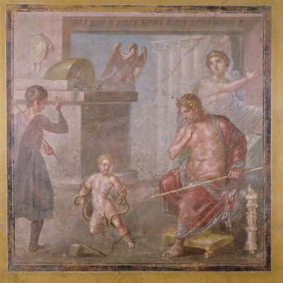 Hercules Strangling the Serpents as a Child, Casa dei Vettii, c.50-79 AD by Roman