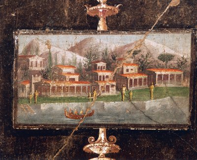 Landscape and Architecture in Wall Painting in Tablinum by Roman