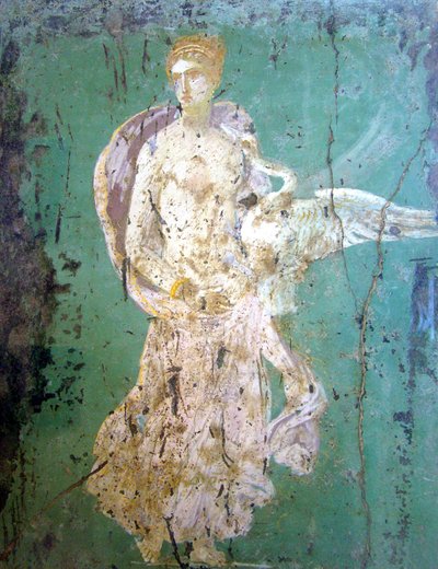 Leda and the Swan, fresco, Pompeii by Roman