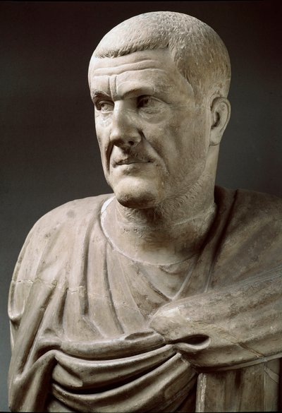 Marble Statue of Emperor Maximinus Thrax (173-238) - Rome, Musei Capitolini by Roman