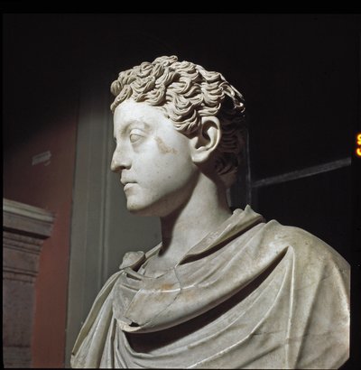 Marble bust of Emperor Commodus by Roman