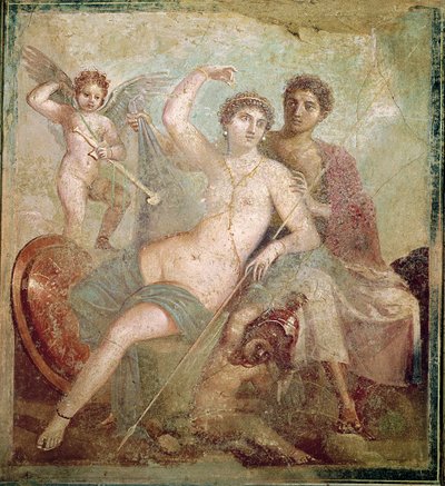 Mars and Venus from the House of Mars and Venus, Pompeii by Roman