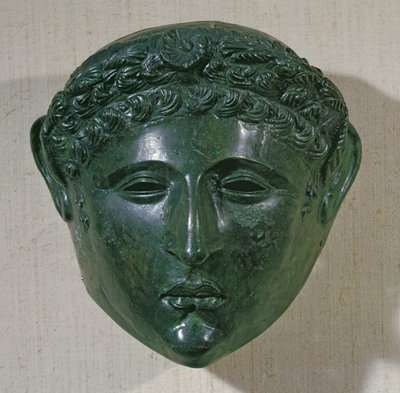 Mask from a parade helmet, from Hirchova, Romania by Roman