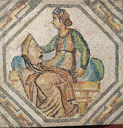 Melpomene, the muse of tragedy, from a villa in Augusta Treverorum by Roman