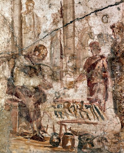Merchant in forum (fresco) by Roman