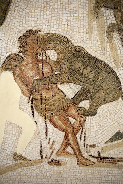Mosaic Illustrating the Torture of a Convict by Roman