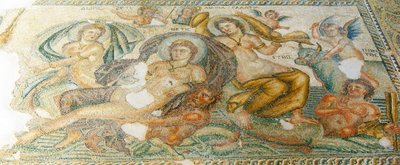Nereides and Bythos, House of Aion, Paphos, Cyprus by Roman