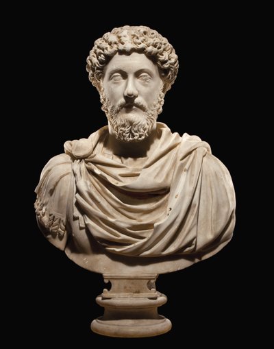 Portrait bust of Emperor Marcus Aurelius, c.170-180 AD by Roman