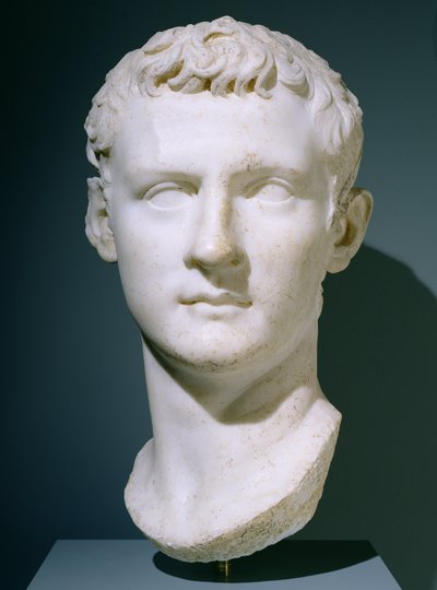 Portrait of the Emperor Caligula, 37-40 AD by Roman